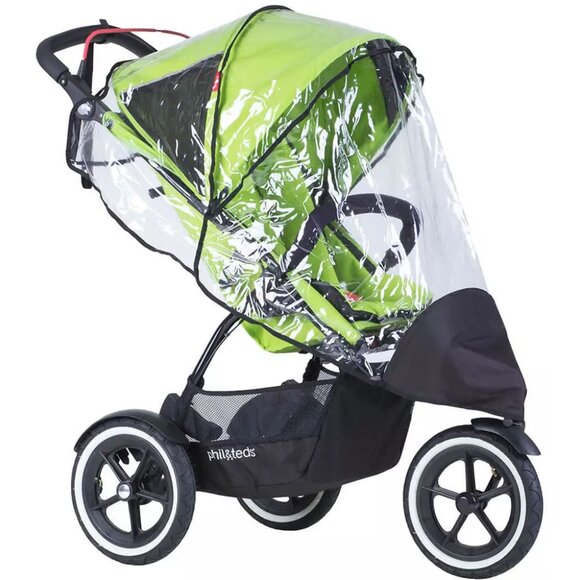 Phil&Teds Single Storm Clear Cover for Navigator Stroller, Stroller Not Included - Picture 1 of 2